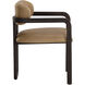 Madrone Brown / Ludlow Sesame Leather Dining Armchair